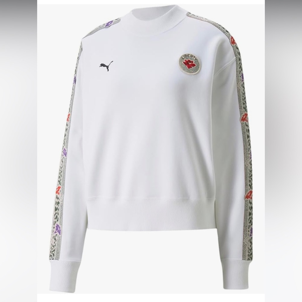 Brand new limited edition Liberty of London x Puma cropped athletic sweatshirt
